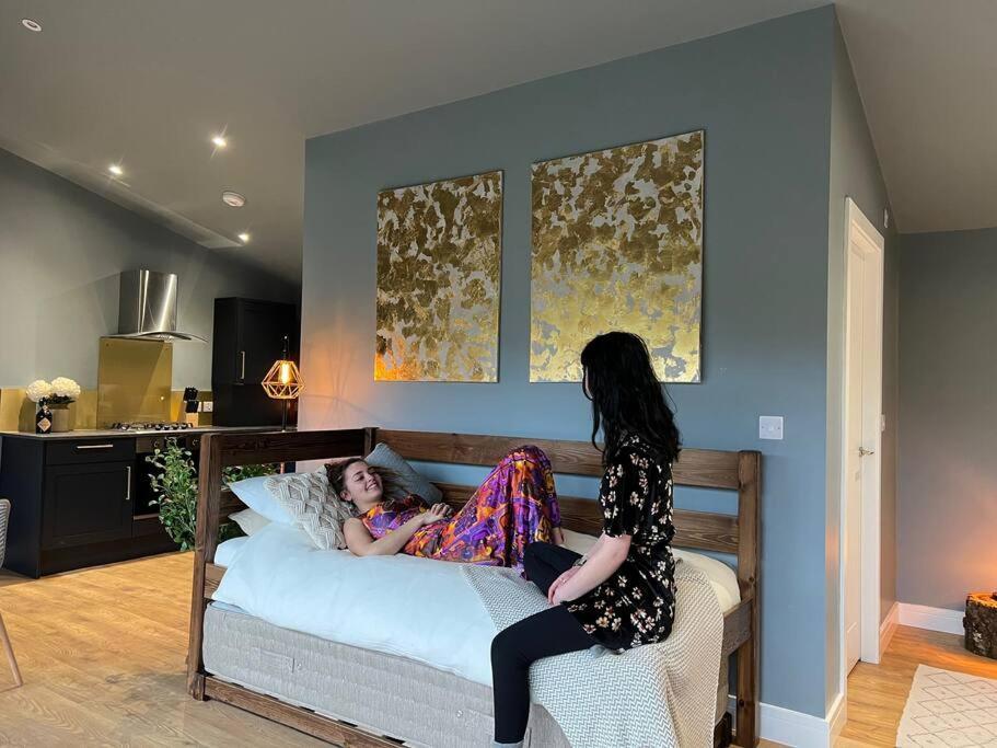Luxury Lodge In The Treetops Llanbrynmair 外观 照片